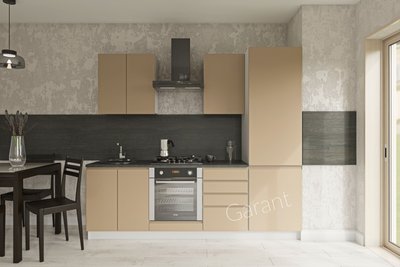 Кухонний комплект Роял Матовий 2,4м Garant сіро-бежевий (без стільниці) 13206 фото