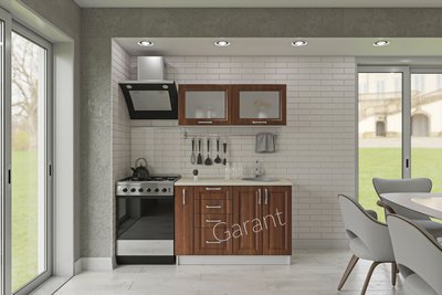 Кухонний комплект Санрайз Прем'єр 1,2м Garant кедр люкс (без стільниці) 13212 фото