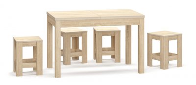 Наполеон (стіл+табуретки) Мебель-Сервіс дуб самоа Мебель Сервіс фото