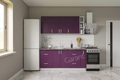Кухонний комплект Софт 1,8м Garant фіолетовий (без стільниці) 13217 фото