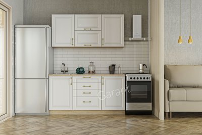 Кухонний комплект Софт Прем'єр 1,6м Garant білий (без стільниці) 13220 фото