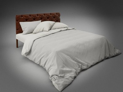 Ліжко полуторне 140х200+ламель Канна Tenero коричневий 7478 фото